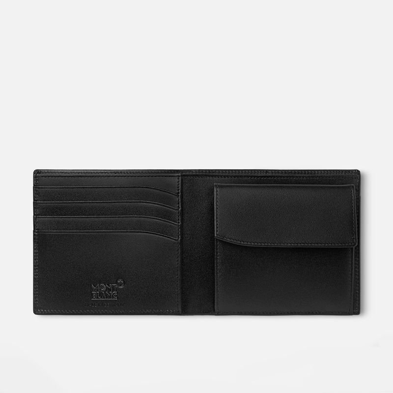 MONTBLANC Portafoglio Meisterstück 4 Scomparti Nero Con Portamonete  7164
