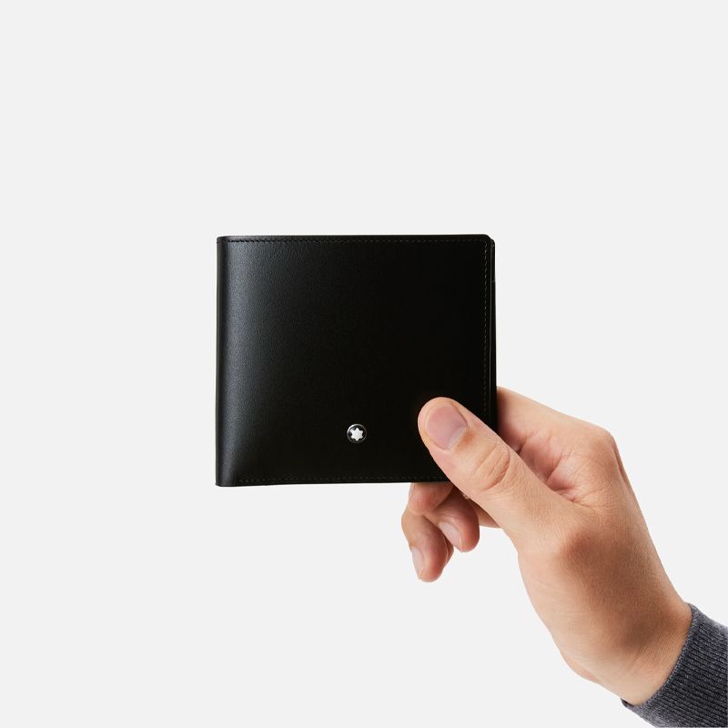 MONTBLANC Portafoglio Meisterstück 4 Scomparti Nero Con Portamonete  7164