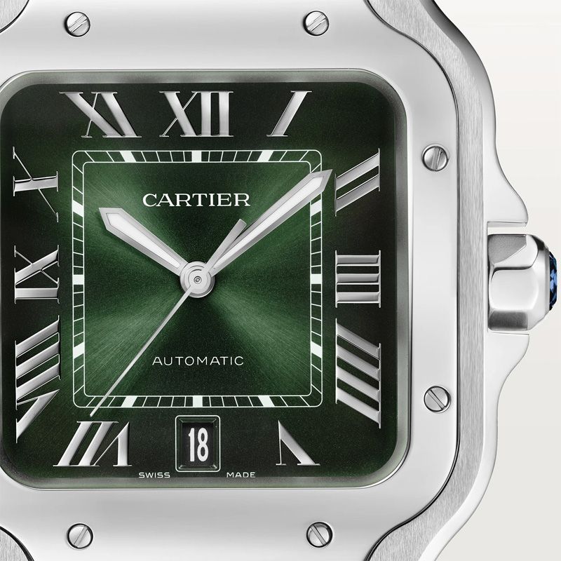 CARTIER Santos De Cartier Modello Grande, Acciaio 39,8 x 47,4 MM WSSA0062