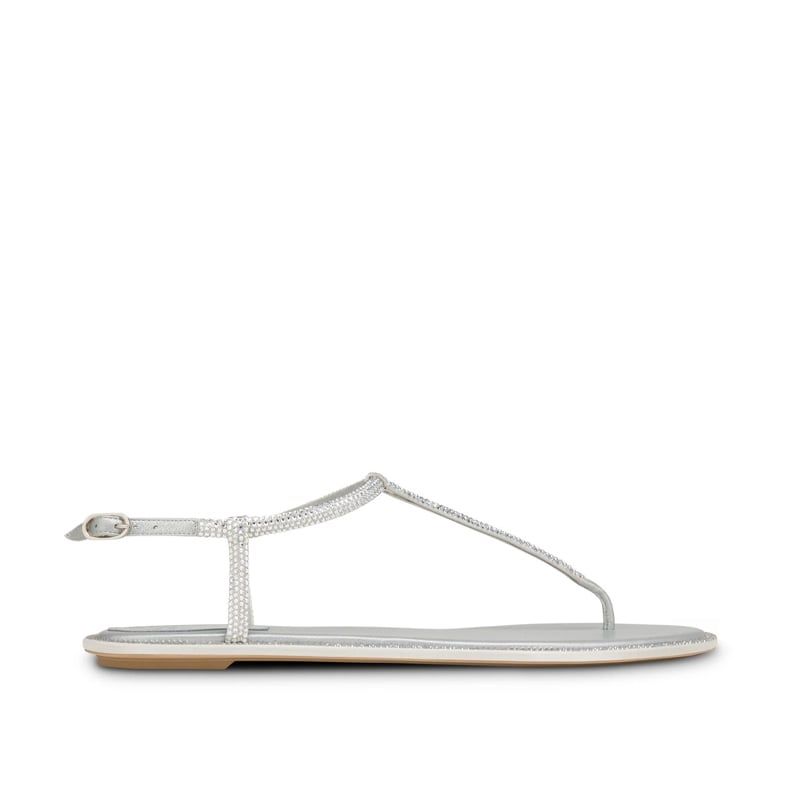 RENE CAOVILLA Diana - Sandali Flat Gioiello Grigio  C11574-010-R001V232