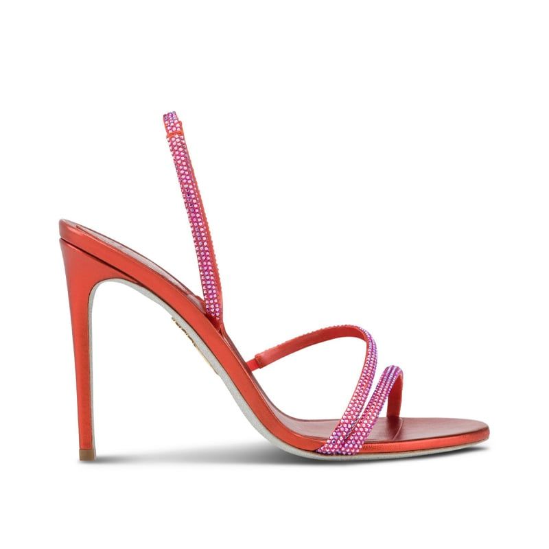 RENE CAOVILLA Irina - Sandali Tacco Alto Arancio Tramonto  C11513-105-R001W353