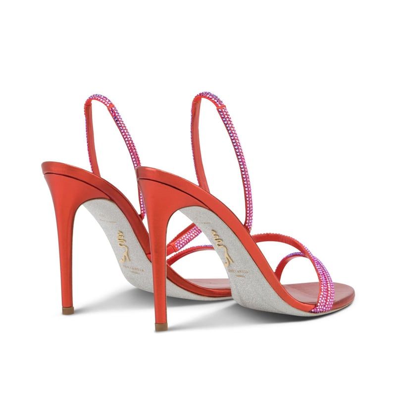 RENE CAOVILLA Irina - Sandali Tacco Alto Arancio Tramonto  C11513-105-R001W353