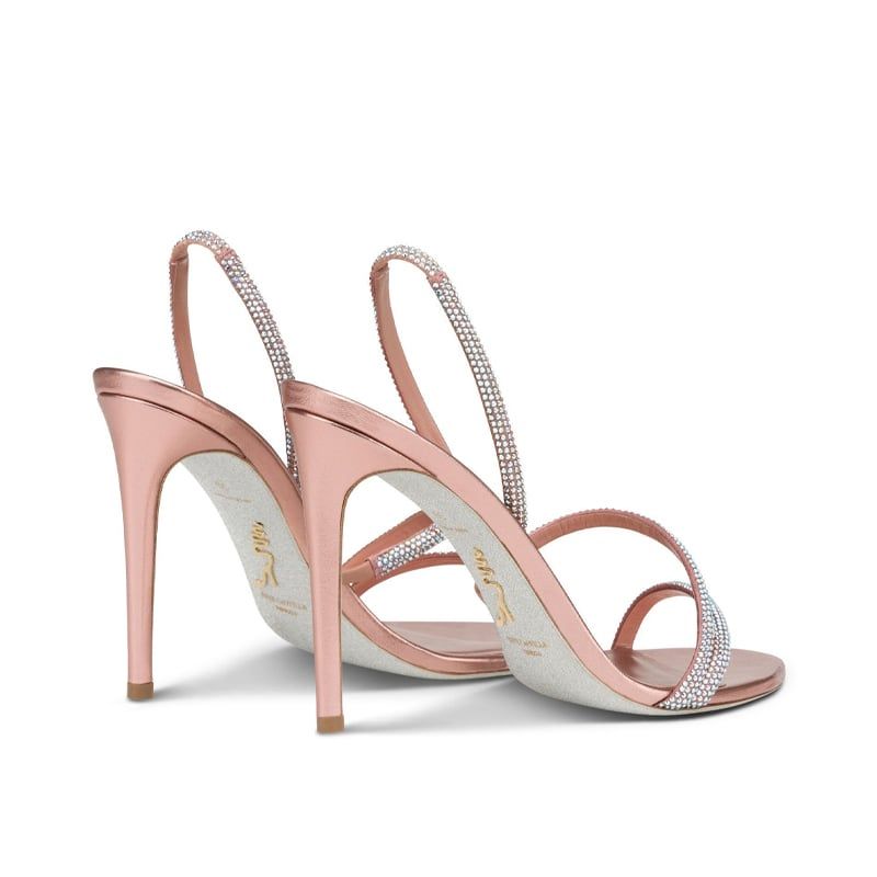 RENE CAOVILLA Irina - Sandali Tacco Alto Rosa Cipria  C11513-105-R001W354