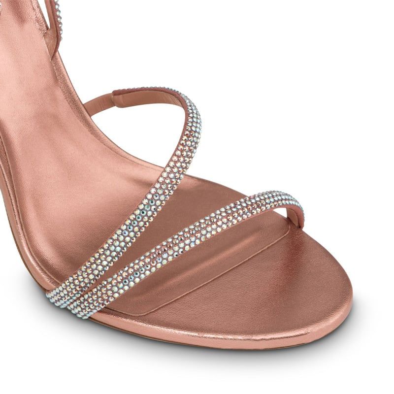 RENE CAOVILLA Irina - Sandali Tacco Alto Rosa Cipria  C11513-105-R001W354