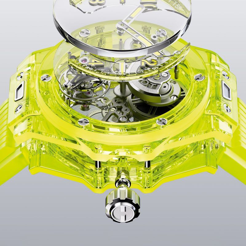 HUBLOT Big Bang Tourbillon Automatic Yellow Neon Saxem 44 MM 429.JY.0120.RT