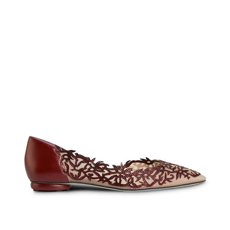 RENE CAOVILLA Guendy - Ballerina Bordeaux  C11079-015-TU01X909