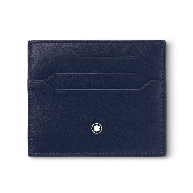 MONTBLANC Portacarte Meisterstück 6 Scomparti Blu  131694
