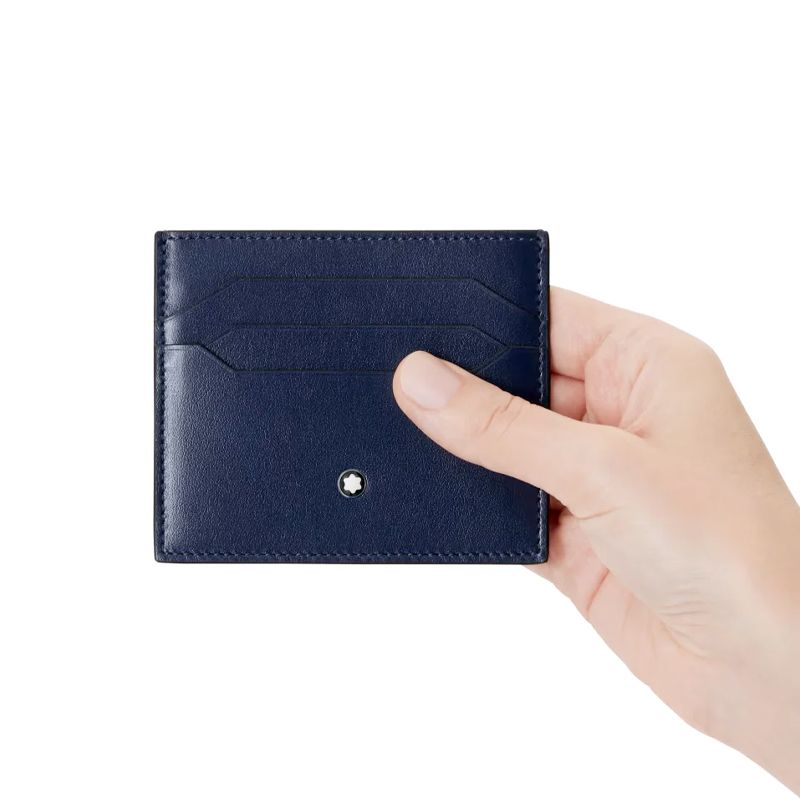 MONTBLANC Portacarte Meisterstück 6 Scomparti Blu  131694
