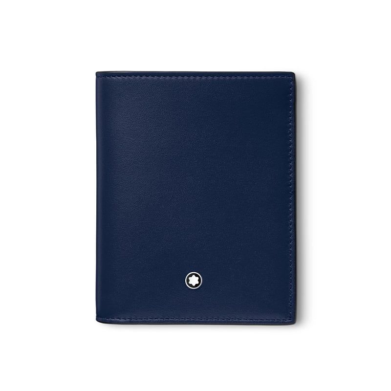 MONTBLANC Portafoglio Compatto Meisterstück 6 Scomparti Blu  131695