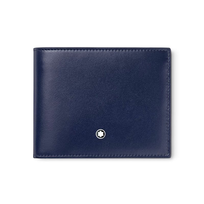 MONTBLANC Portafoglio Meisterstück 6 Scomparti Blu  131692