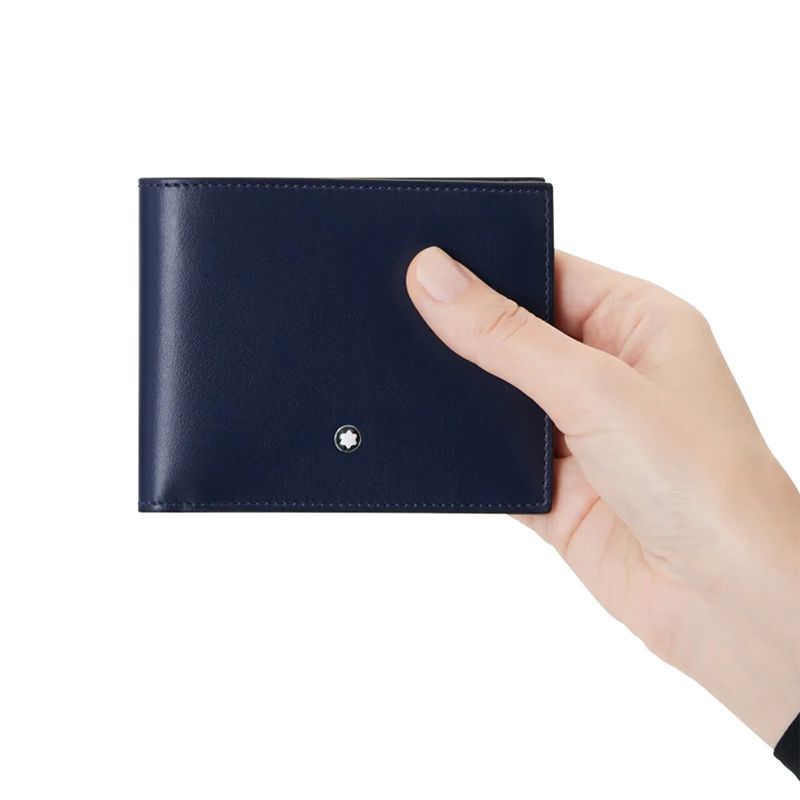 MONTBLANC Portafoglio Meisterstück 6 Scomparti Blu  131692