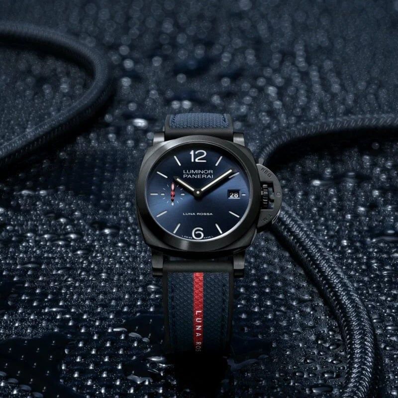 PANERAI Luminor Quaranta Steel DLC Luna Rossa 40 MM PAM01408