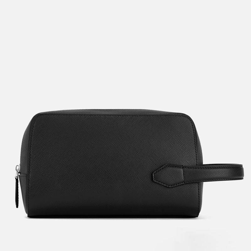 MONTBLANC Trousse Da Toilette Sartorial in Pelle Nera  131719