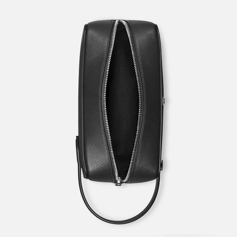 MONTBLANC Trousse Da Toilette Sartorial in Pelle Nera  131719