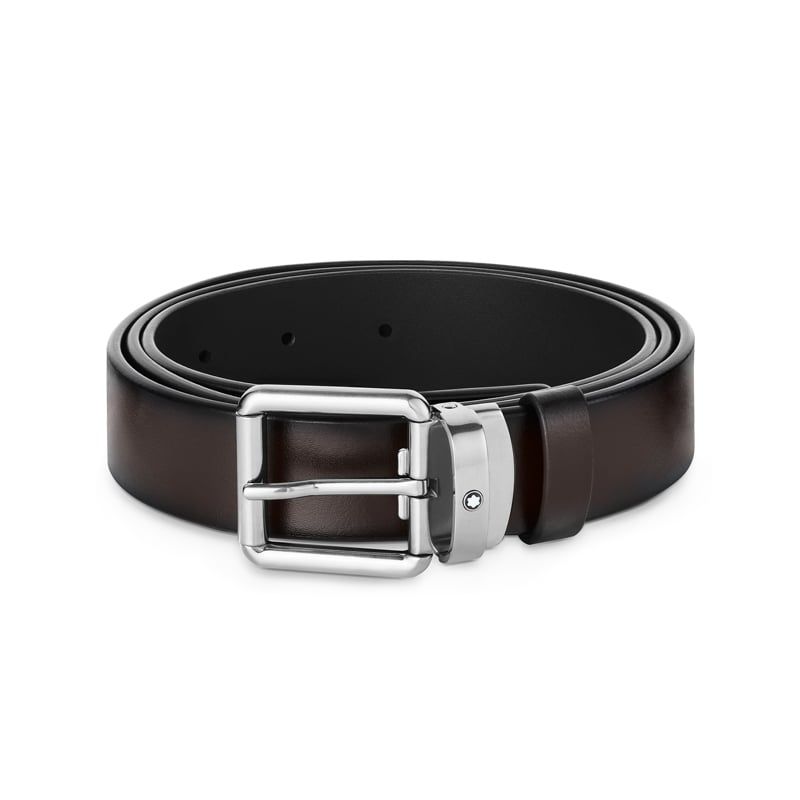 MONTBLANC Cintura In Pelle Marrone  131185