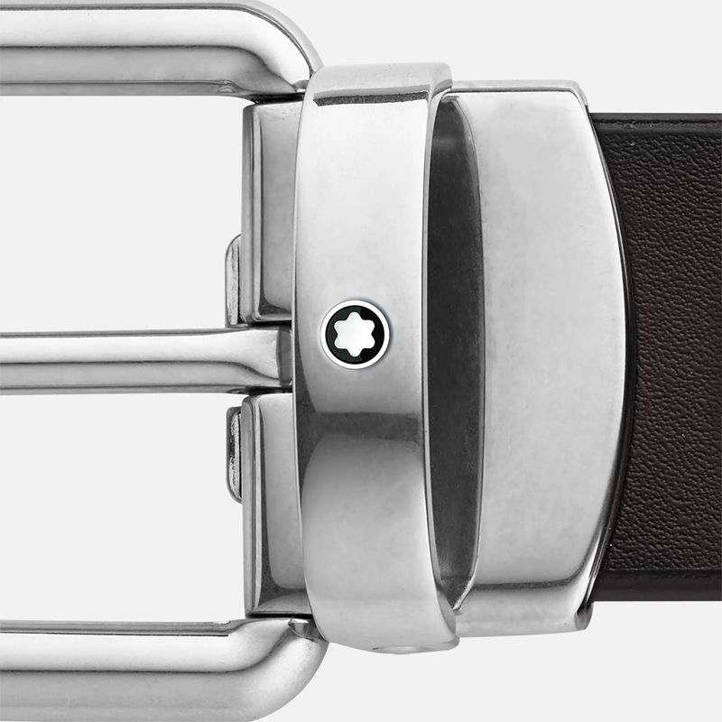 MONTBLANC Cintura In Pelle Marrone  131185