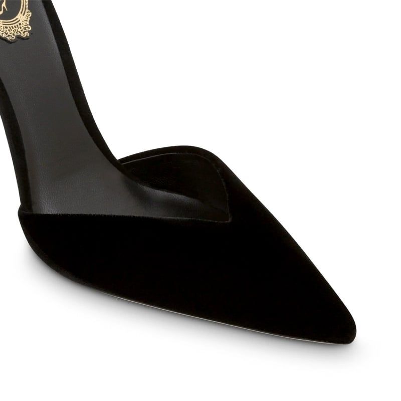 Rene Caovilla Margot - Slingback Tacco Alto Nero/Oro  C11790-105-VL01V102