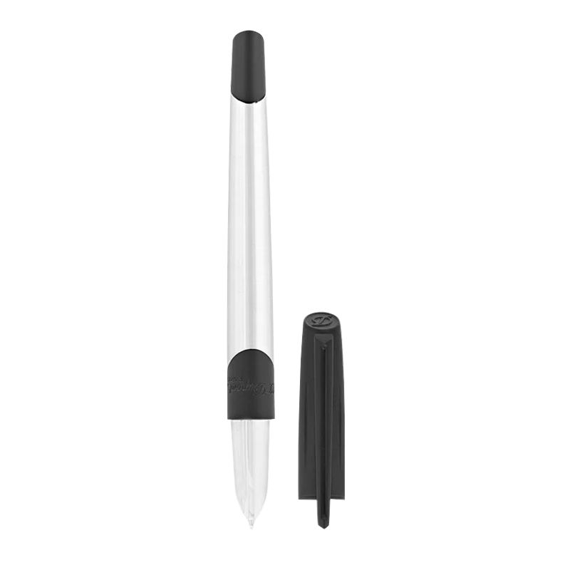 S. T. DUPONT Stilografica Défi Millenium Cromo / Nero Matte  400004