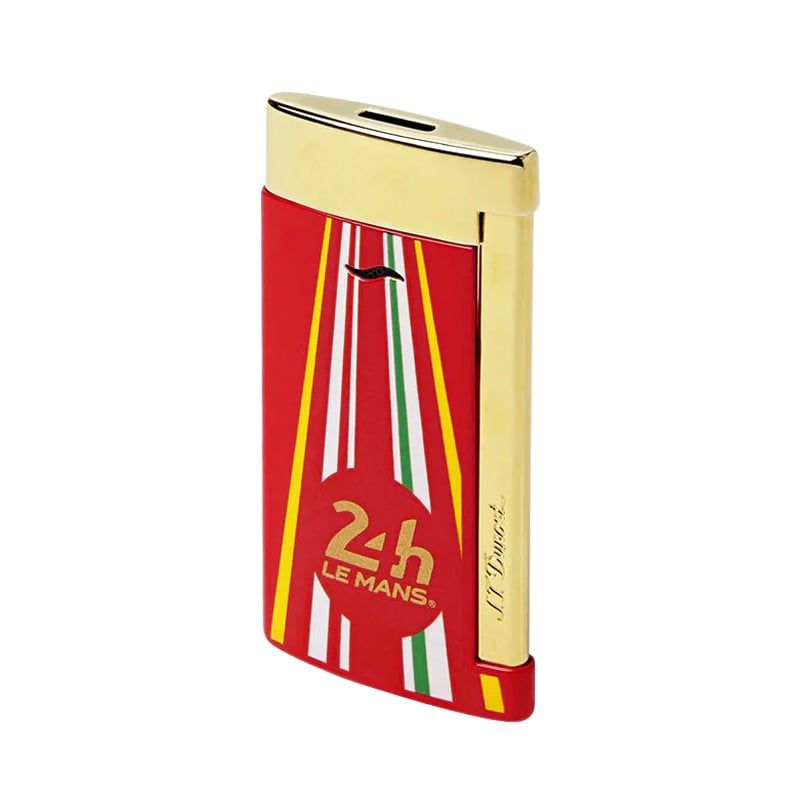 S. T. DUPONT Accendino Slim 7 24 H Du Mans Rosso / Dorato  027790