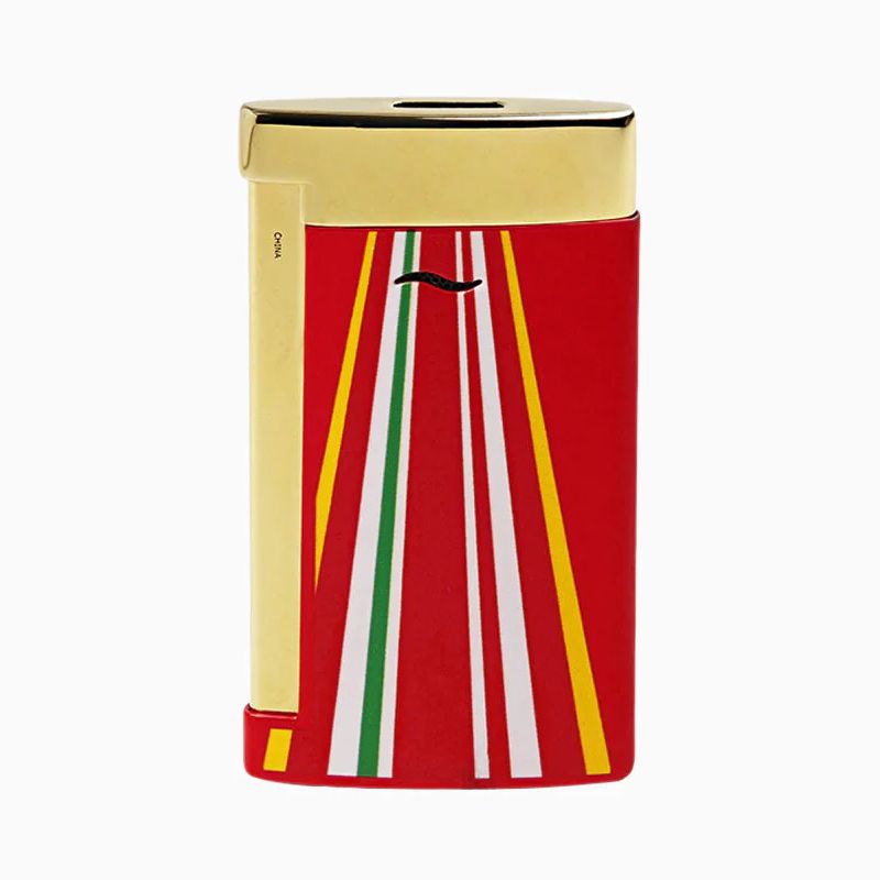 S. T. DUPONT Accendino Slim 7 24 H Du Mans Rosso / Dorato  027790