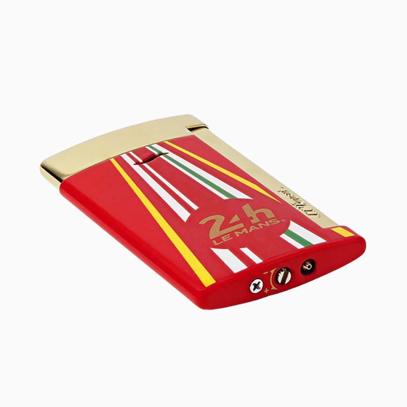 S. T. DUPONT Accendino Slim 7 24 H Du Mans Rosso / Dorato  027790