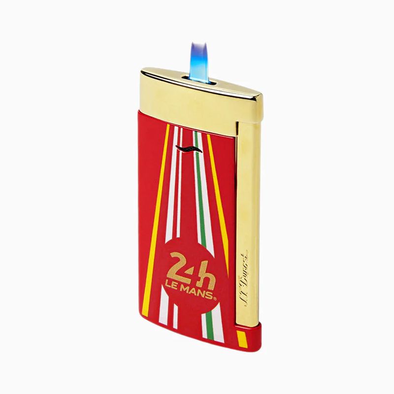 S. T. DUPONT Accendino Slim 7 24 H Du Mans Rosso / Dorato  027790