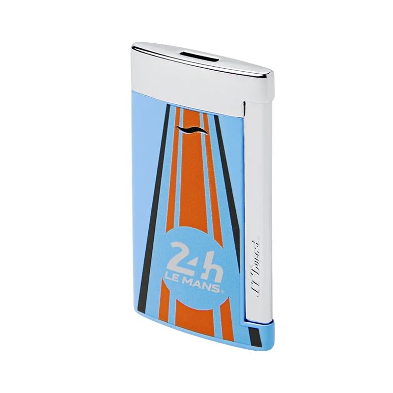 S. T. DUPONT Accendino Slim 7 24 H Du Mans Blu / Cromato  027789