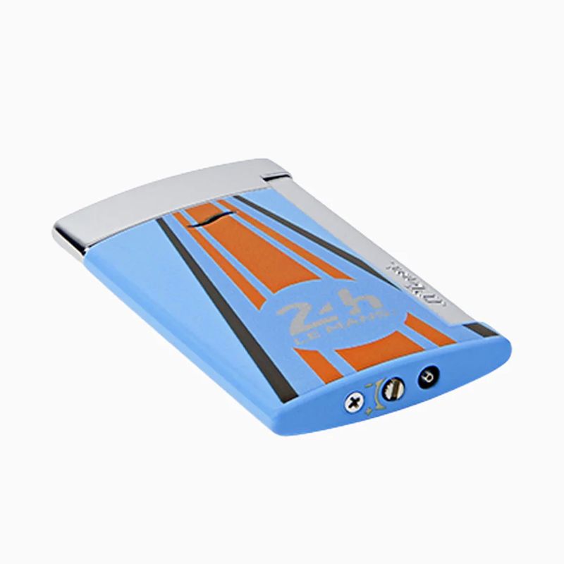 S. T. DUPONT Accendino Slim 7 24 H Du Mans Blu / Cromato  027789