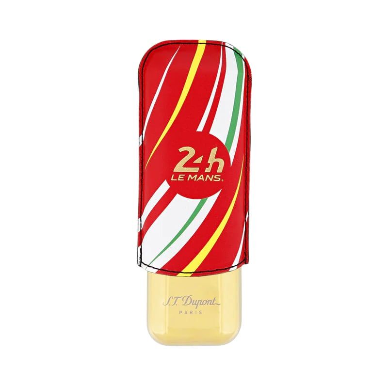 S. T. DUPONT Custodia Due Sigari 24 H du Mans Rosso / Dorato  183290