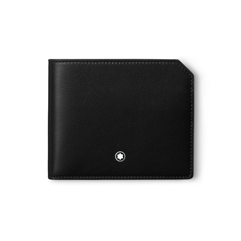 MONTBLANC Portafoglio in Pelle Nera 6 Scomparti Meisterstück Selection Soft  130048