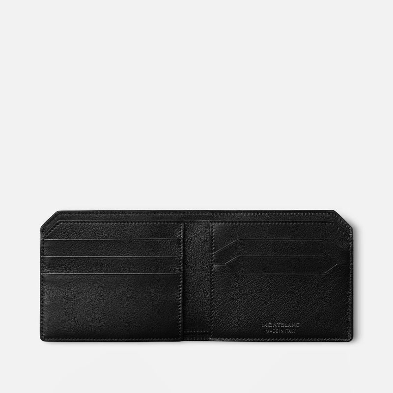 MONTBLANC Portafoglio in Pelle Nera 6 Scomparti Meisterstück Selection Soft  130048