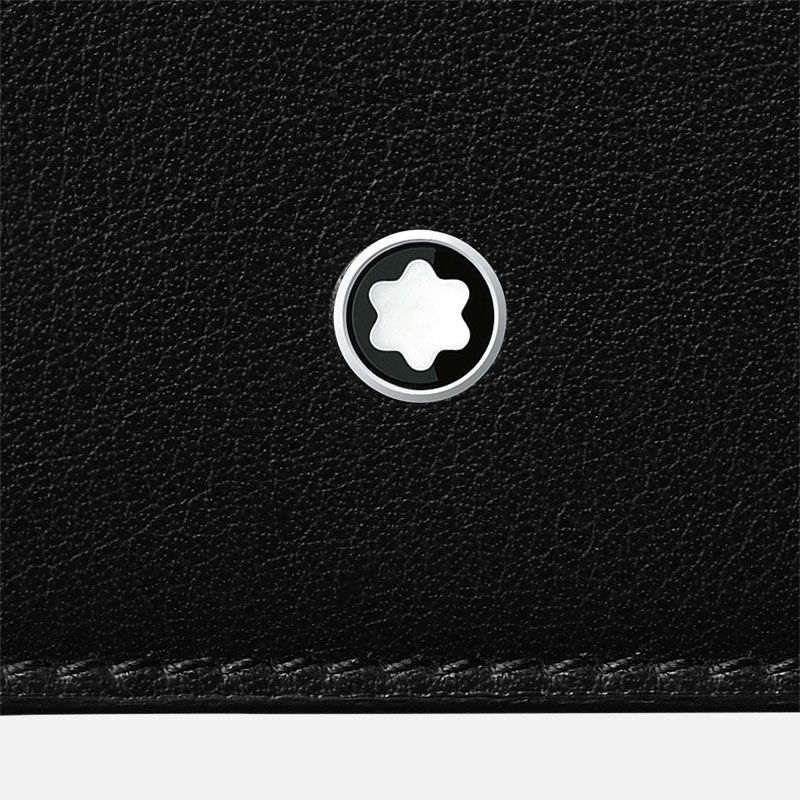 MONTBLANC Portafoglio in Pelle Nera 6 Scomparti Meisterstück Selection Soft  130048