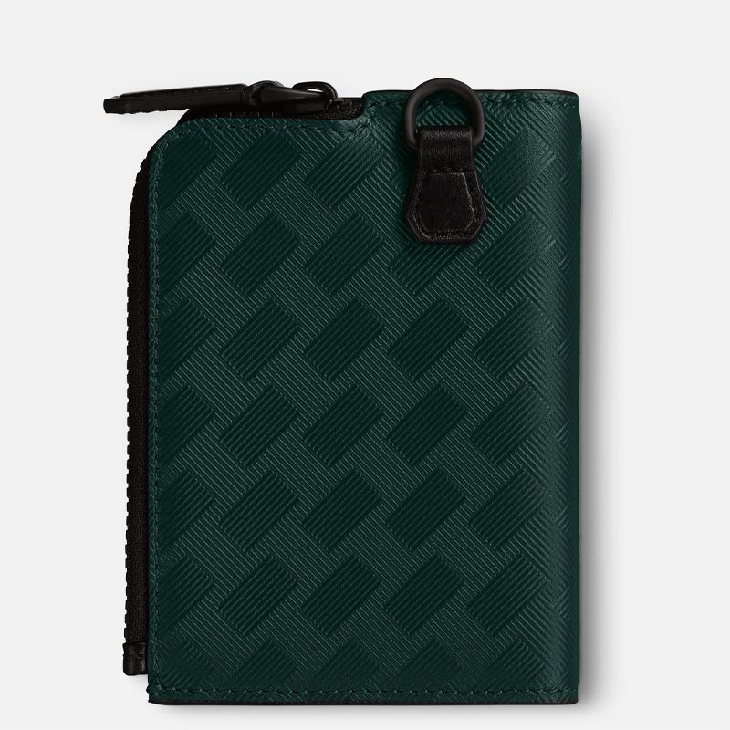 MONTBLANC Portacarte 3 Scomparti Verde e Tasca Con Cerniera Extreme 3.0  130461