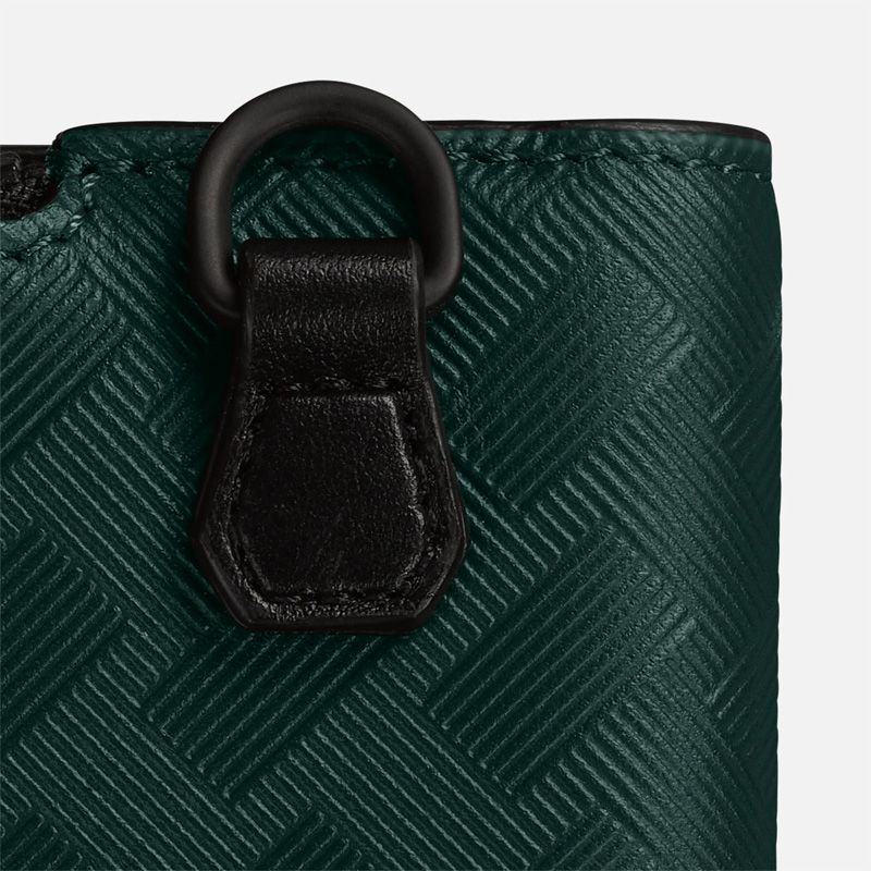 MONTBLANC Portacarte 3 Scomparti Verde e Tasca Con Cerniera Extreme 3.0  130461