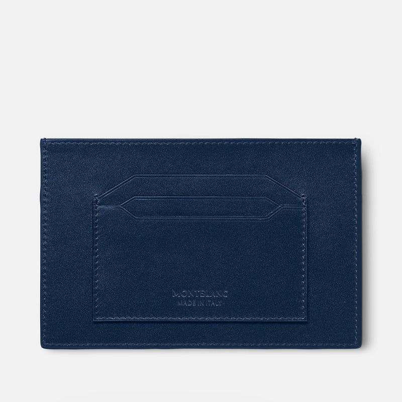 MONTBLANC Portacarte 6 Scomparti Meisterstück Blu  129910