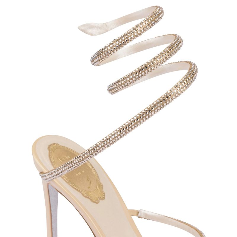 RENE CAOVILLA Cleo - Sandali Tacco Alto Beige  C10416-105-R001V104