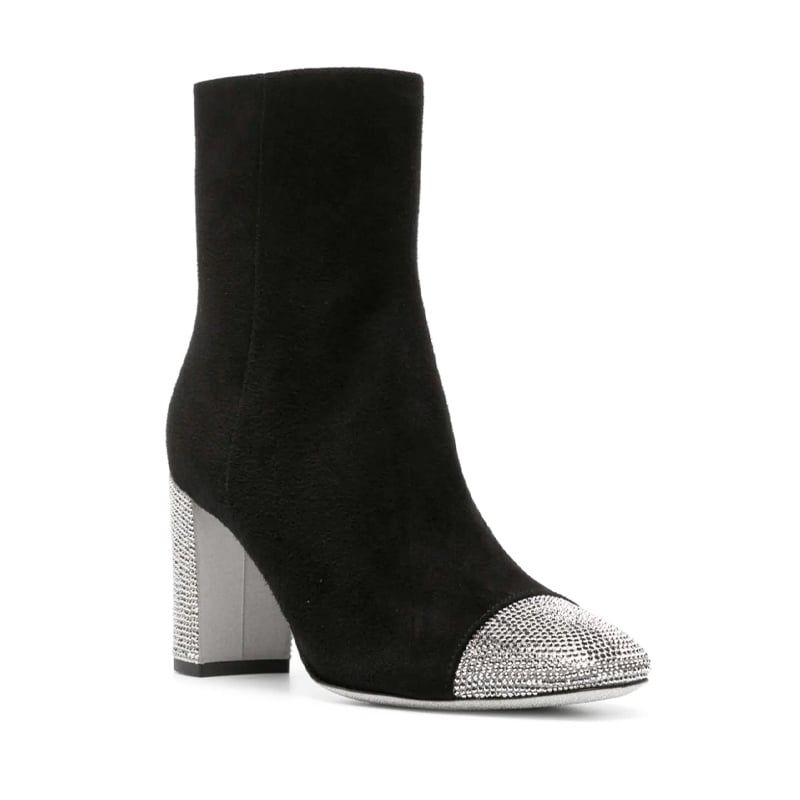 RENE CAOVILLA Bonnie - Stivaletto Nero/Argento  C11852-080-C001V547