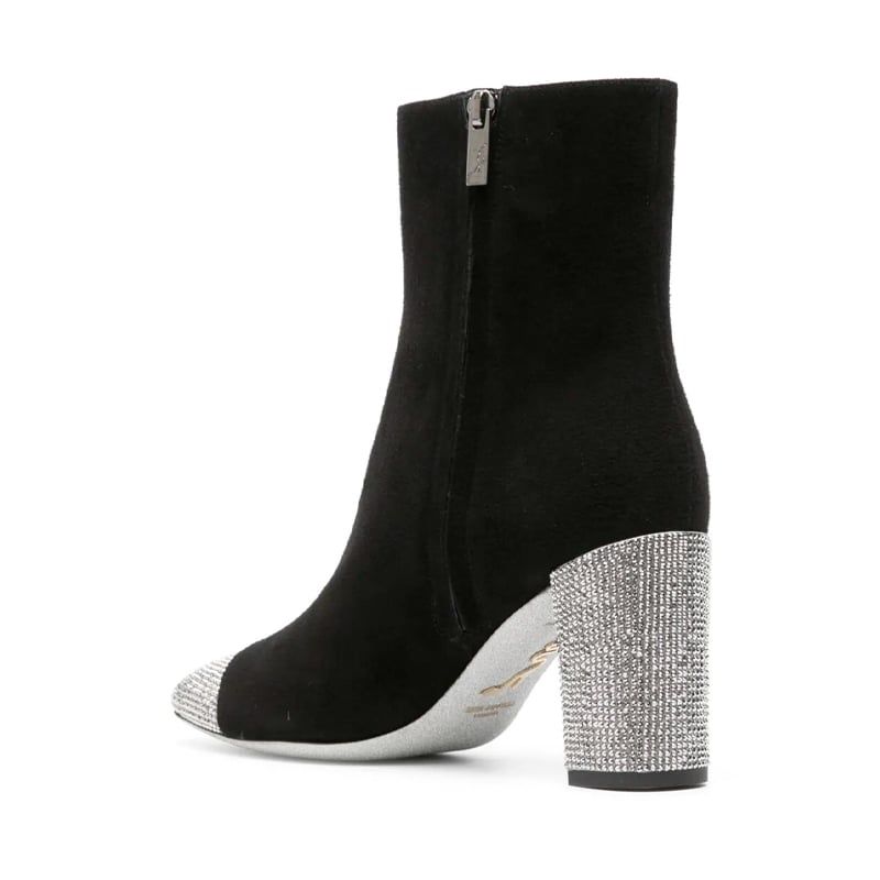 RENE CAOVILLA Bonnie - Stivaletto Nero/Argento  C11852-080-C001V547