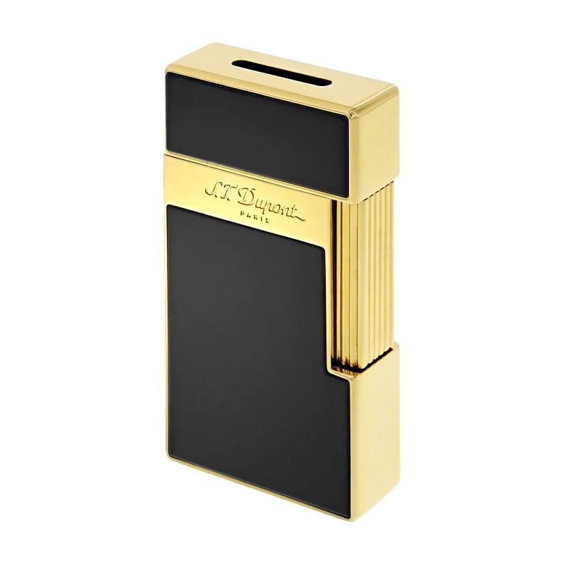 S. T. DUPONT Accendino Big D Laccato Nero Dorato  025002