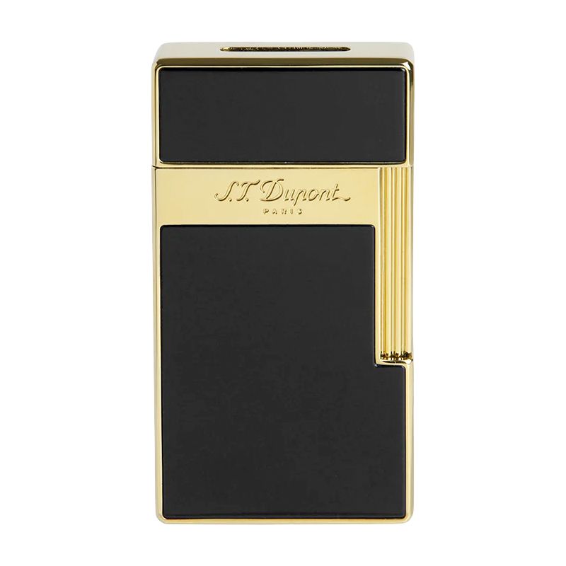 S. T. DUPONT Accendino Big D Laccato Nero Dorato  025002