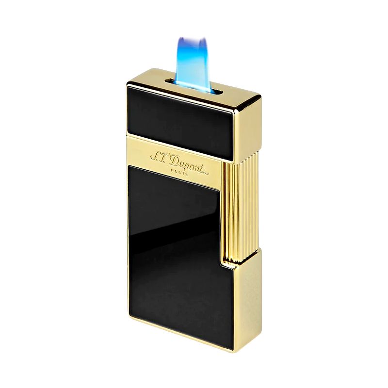 S. T. DUPONT Accendino Big D Laccato Nero Dorato  025002