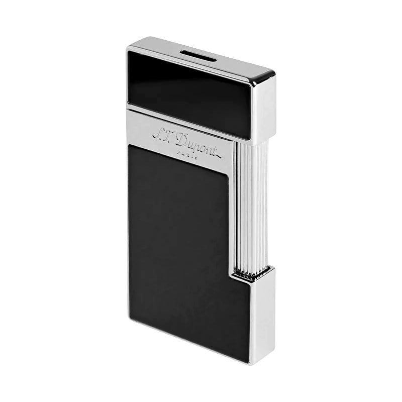 S. T. DUPONT Accendino Slimmy Cromo Laccato Nero  028001