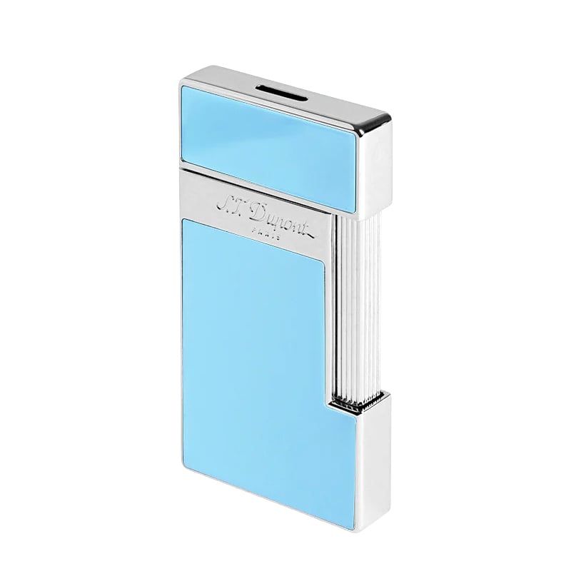 S. T. DUPONT Accendino Slimmy Laccato Azzurro  028007