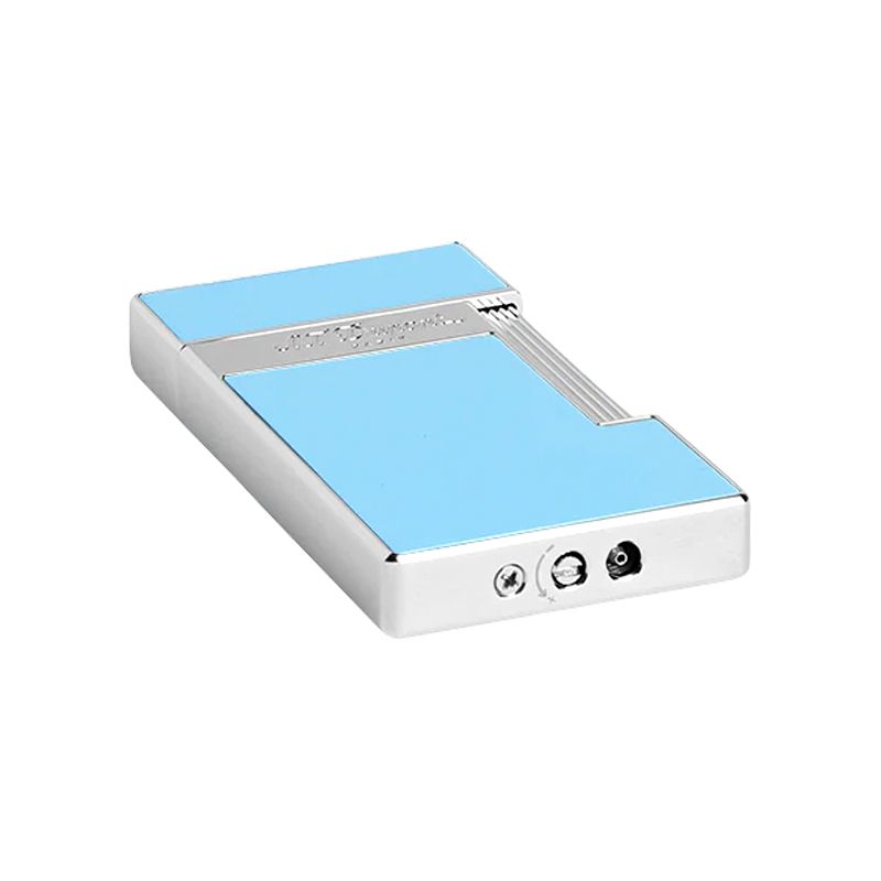 S. T. DUPONT Accendino Slimmy Laccato Azzurro  028007