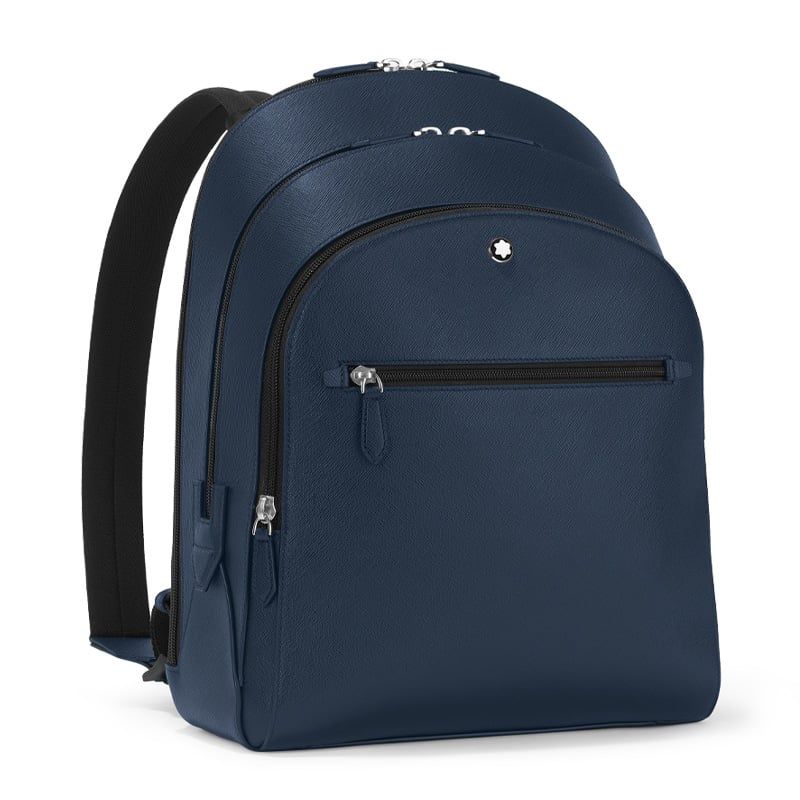MONTBLANC Zaino Medio Blu Con 3 Scomparti Sartorial  131716