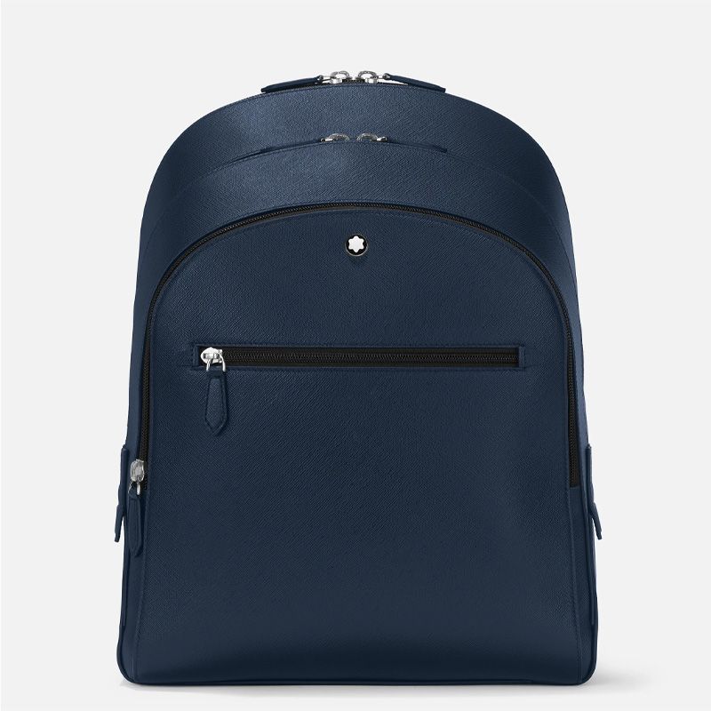 MONTBLANC Zaino Medio Blu Con 3 Scomparti Sartorial  131716