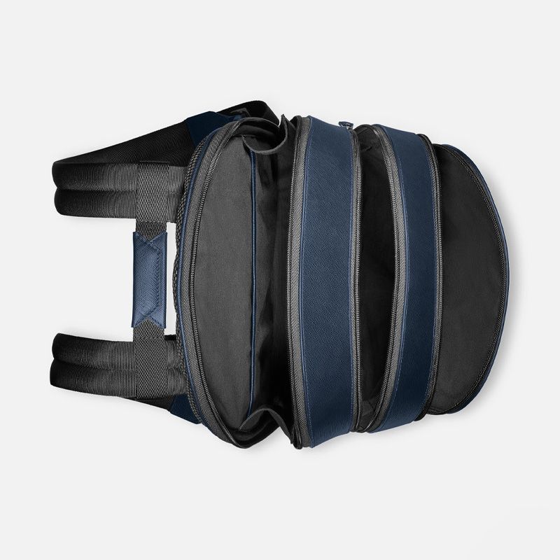 MONTBLANC Zaino Medio Blu Con 3 Scomparti Sartorial  131716