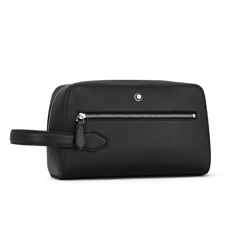 MONTBLANC Trousse Da Toilette Sartorial in Pelle Nera  131719