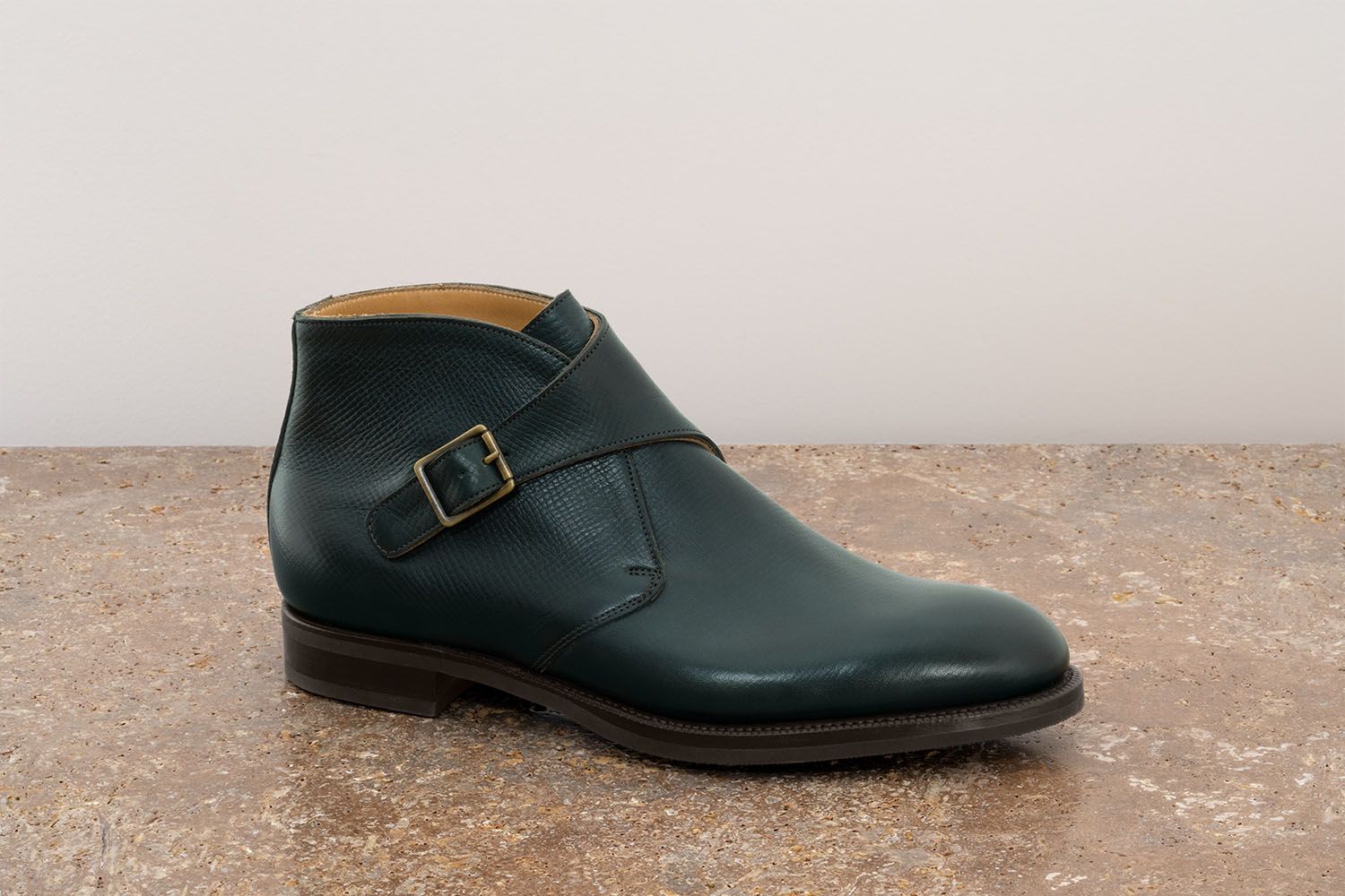 EDWARD GREEN Ravenstone - Stivaletto Alla Caviglia Con Fibbia - Racing Green Utah  RAVENSTONE