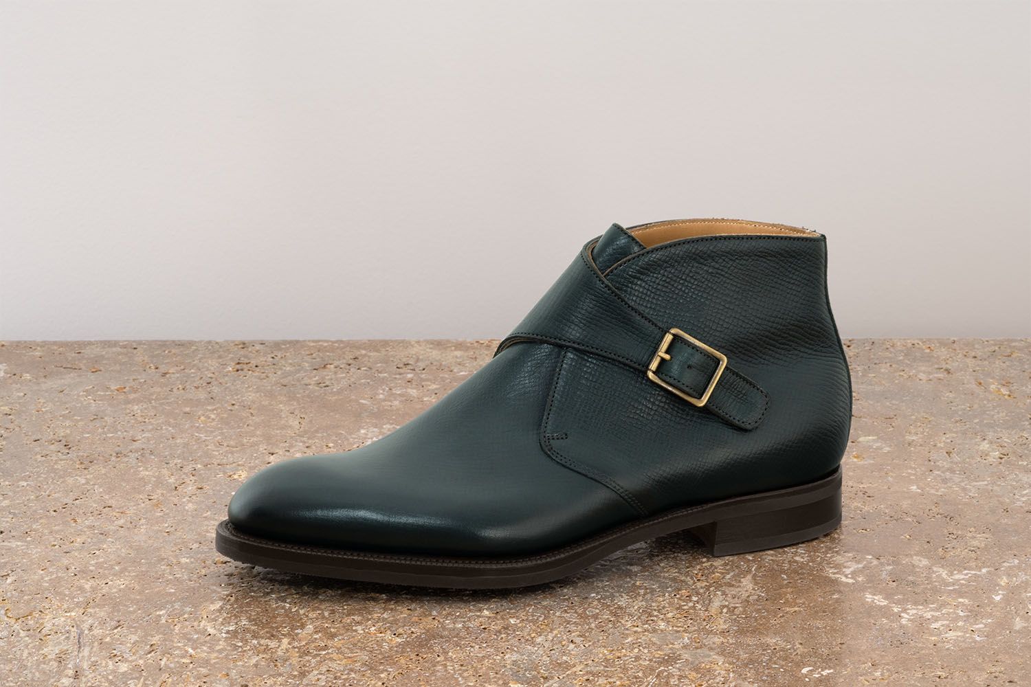 EDWARD GREEN Ravenstone - Stivaletto Alla Caviglia Con Fibbia - Racing Green Utah  RAVENSTONE